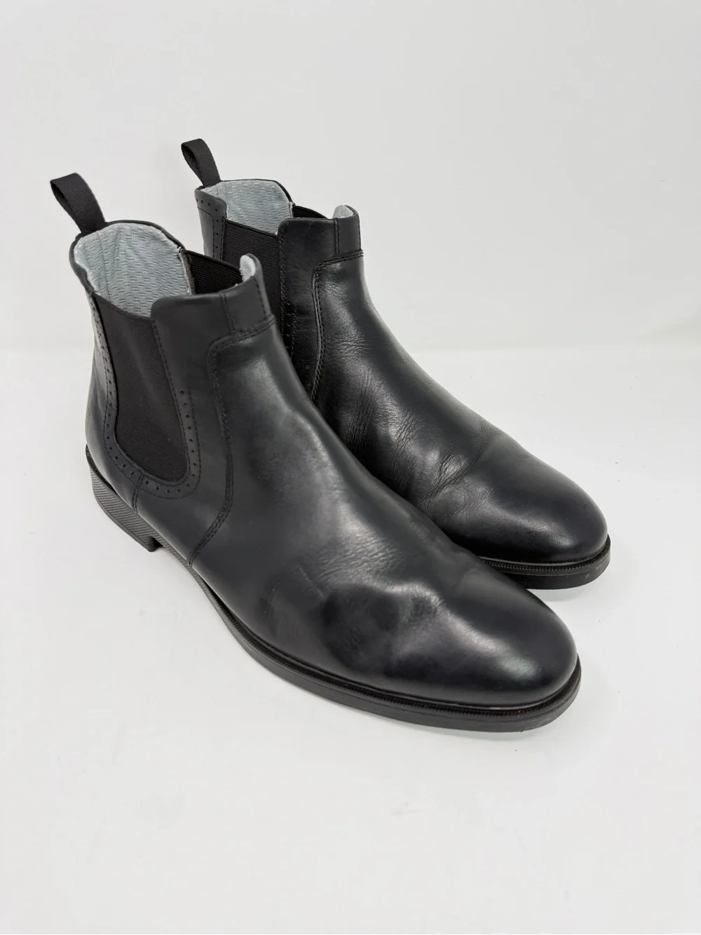 JOHNSTON & MURPHY Leather XC4 Durham Chelsea Waterproof Boot Black Men Size 11.5